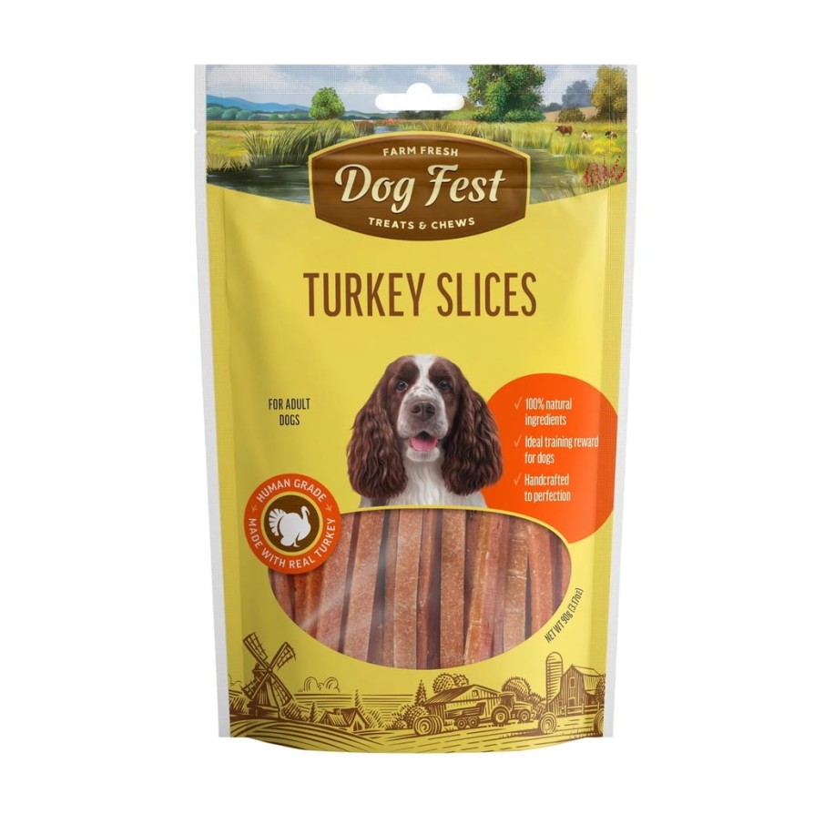 Dog Fest Adult-Turkey slices 90gr DOG FEST